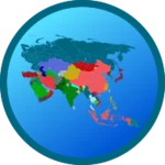 asia map android application logo